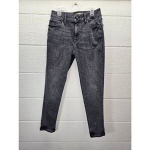 Warp + Weft JFK NY City Women's Mid-Rise Skinny Denim Jeans Black Size 27